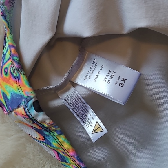 iHeartRaves 2 PC High Waist Bottoms & Tube Top Rave Neon Festival Summer Set - Picture 7 of 13